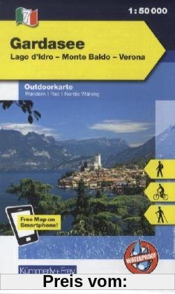 Italien Outdoorkarte 07 Gardasee 1 : 35.000: Lago d'Idro-Monte Baldeo-Verona. Wanderwege, Radwanderwege, Nordic Walking